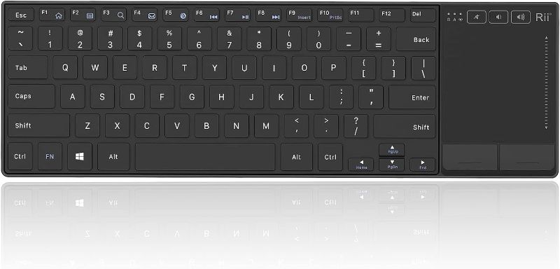 Photo 1 of Rii K22 Ultra Slim 2.4 Gigahertz Mini Wireless Multimedia Keyboard with Touchpad for PC and Laptop
