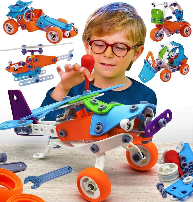 Photo 1 of STEM Toys for 6 7 8-12 Year Old Boy Birthday Gifts Idea Best Building Toys for Boys Ages 6-8 Year Old Boys & Girl Educational Stem Activity Kit Gift for Kids Ages 5-7 – 7-9 yr Building Set
