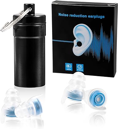 Photo 1 of High Fidelity Concert Ear Plugs, Reusable Clear Music Earplugs, Ear Protection for Concerts, Musicians, Festival, Rave, 25dB Noise Reduction
