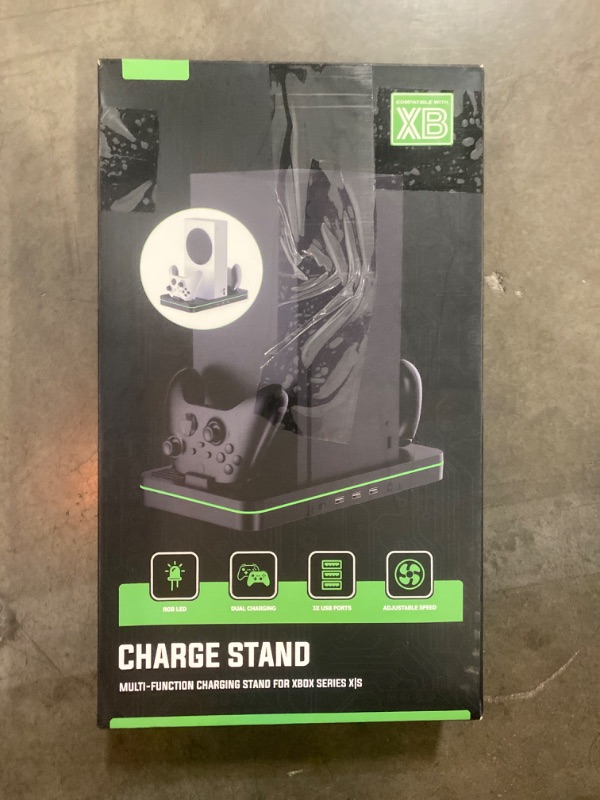 Photo 2 of CODOGOY Vertical Charging Stand with Cooling Fan, Compatible with Xbox Series X/S Console and Controller, Dual Controller Charger Station Dock Accessories with 3 USB Ports
