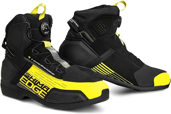 Photo 1 of SHIMA EDGE WP, Waterproof Motorcycle Shoes for Men - Breathable, Reinforced Street Riding Shoes with ATOP Closure System, Ankle Support, Anti-Slip Sole, Gear Pad
(11)