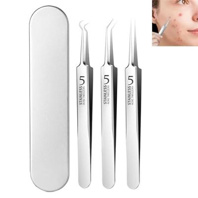 Photo 2 of  This Teppeic Facial Blackhead Remover Tweezers is made of high-quality materials, simple and easy to use, and contains three components that you can switch freely..?Durable and Reliable?--- Made from high-quality stainless steel, these blemish extractor 