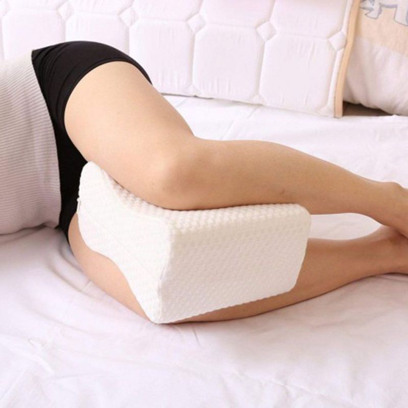 Photo 2 of LUNA Memory Foam Knee Pillow and Leg Positioner Cushion to Soothe Back, Leg and Hip Discomfort