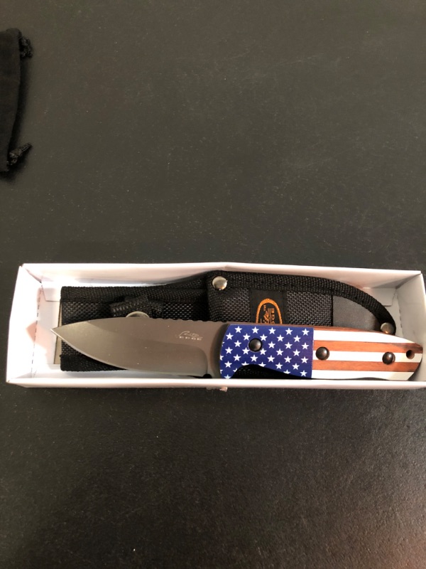 Photo 2 of black steal  opener are a must-have for any bar or kitchen. 
HUNTING KNIVES/ case holder 
D2 STEEL BLADE WITH RESIN AMERICAN FLAG HANDLE