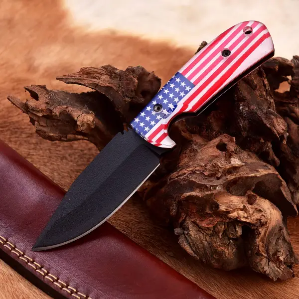 Photo 4 of black steal  opener are a must-have for any bar or kitchen. 
HUNTING KNIVES/ case holder 
D2 STEEL BLADE WITH RESIN AMERICAN FLAG HANDLE