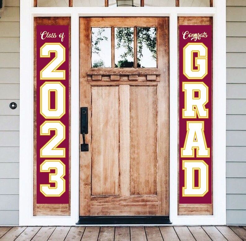 Photo 2 of Graduation Banner 2023
 High School or College University for Graduation Door Banner for Front Door or Porch33