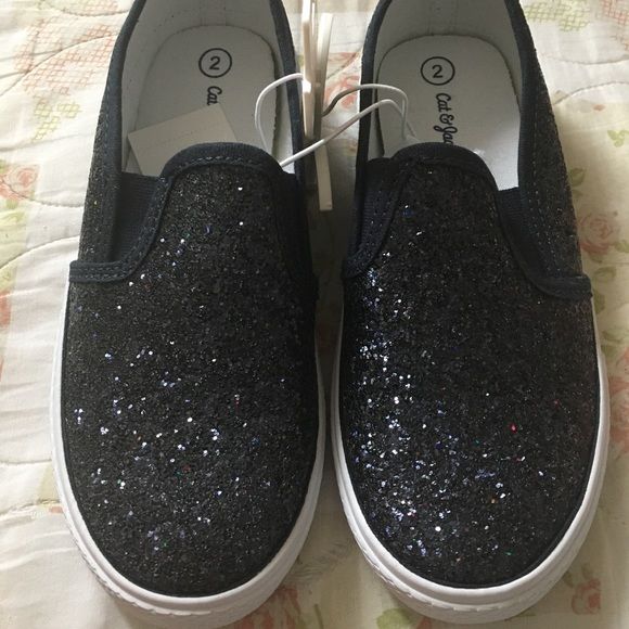 Photo 2 of Girls’ Fashion blackglitter shoes.. 38 