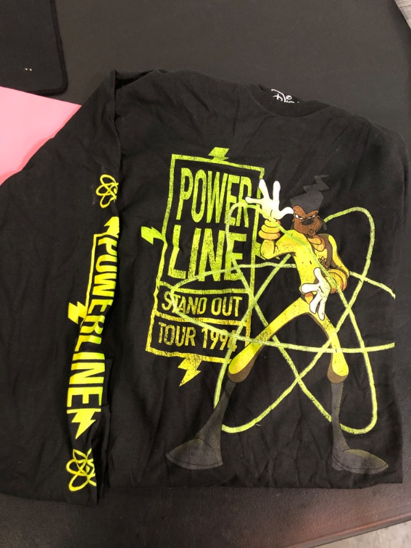 Photo 1 of Disney Powerline Stand Out Concert Goofy Tour Long Sleeve Mens T-Shirt, Lrg