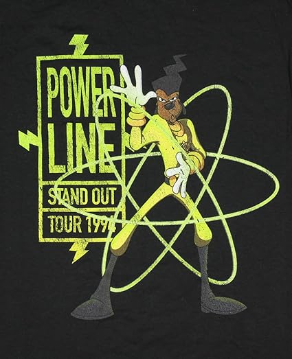 Photo 2 of Disney Powerline Stand Out Concert Goofy Tour Long Sleeve Mens T-Shirt, Lrg