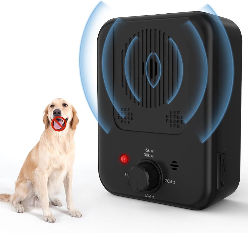 Photo 1 of Anti Bark Device for Dogs Ultrasonic Bark Control Device with 3 Frequency Levels, Dog Bark Deterrent Devices for Dog Training & Behavior Aids
