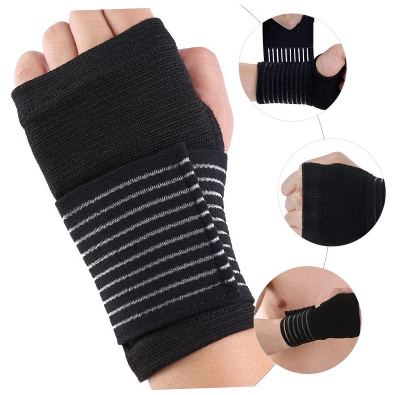 Photo 1 of 2Pcs wrist support strap weight lifting grips wrist band wrist tape sports wrist strap braces wrist guards fitness hand grips wrist straps polyester Miss comfortable support belt