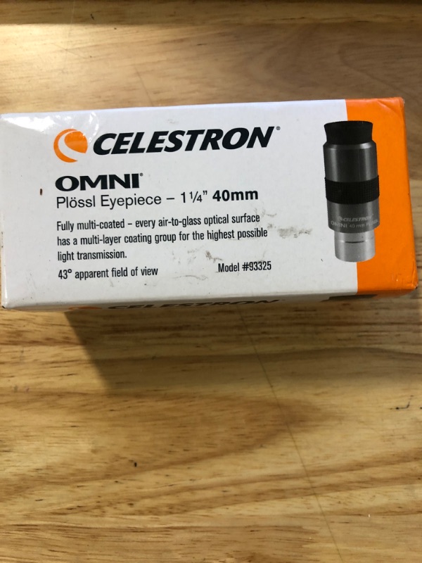 Photo 2 of Celestron 93325 Omni Eyepiece (Silver/Black), 1.25"/40 mm