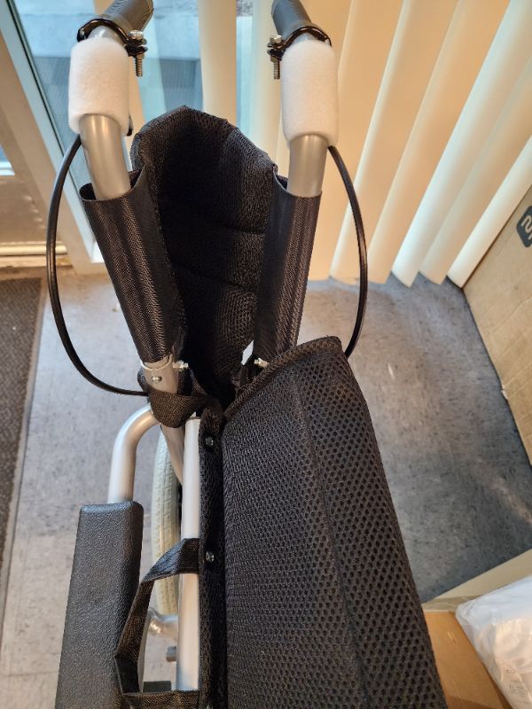 Photo 2 of Folding Wheelchair with Adjustable Footrest Mesh Seat 