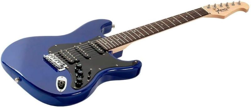 Photo 1 of Monoprice Indo Series 6 String Basswood-Body Electric Guitar, Ambidextrous, Blue,