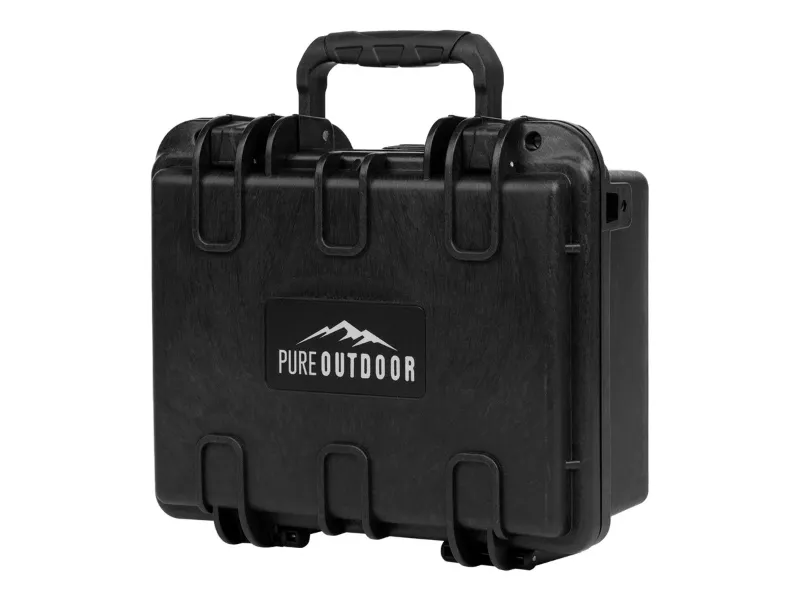 Photo 1 of Pure Outdoor by Monoprice Weatherproof Hard Case with Customizable Foam, 10 x 8 x 4 in