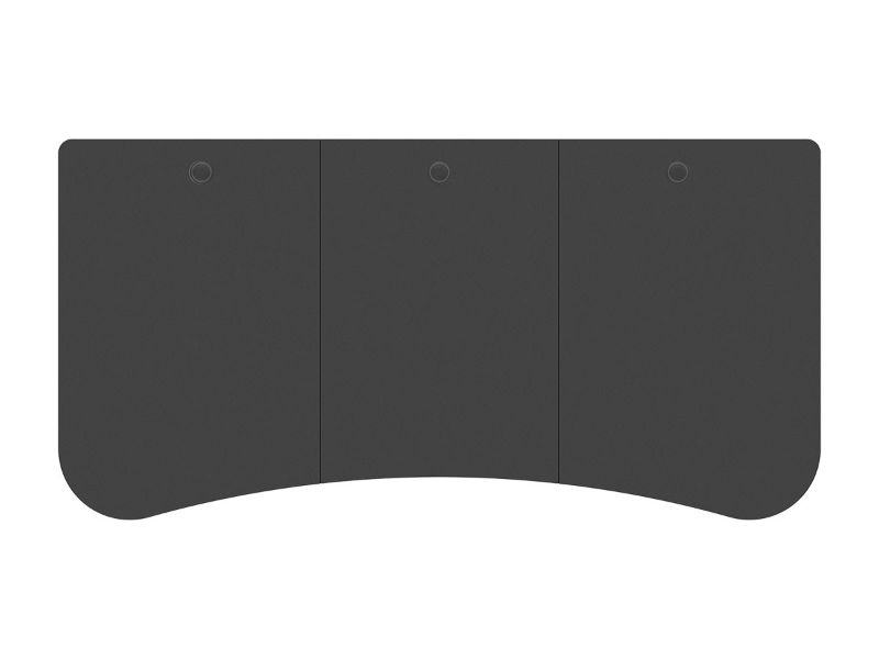 Photo 1 of Monoprice 3-piece Desktop for Motorized and Manual-Crank Height Adjustable Desks, Black