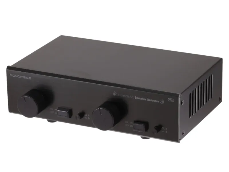 Photo 1 of Monoprice Dual-Source 2-Channel A/B Speaker Selector with Volume Control and Impedance Matching