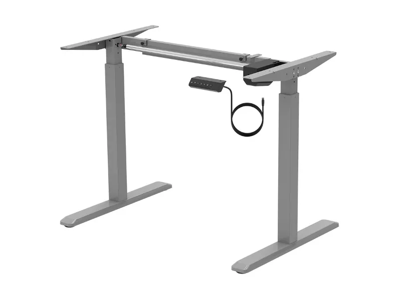 Photo 1 of Monoprice Sit-Stand Single Motor Height Adjustable Table Desk Frame, Electric, Gray