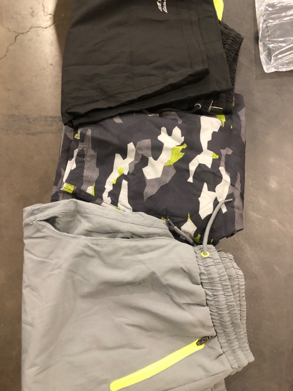Photo 2 of Eddie Bauer Boys' Active Shorts - 3 Pack Quick Dry Athletic Shorts - Hybrid Mesh Performance Shorts for Boys