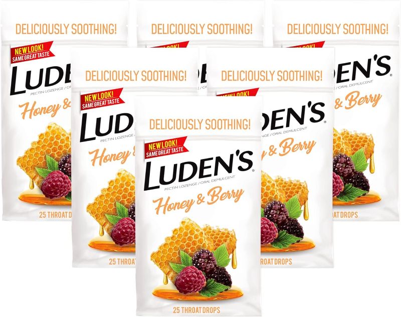 Photo 1 of Luden's Soothing Throat Drops, Honey Berry Pack of 3