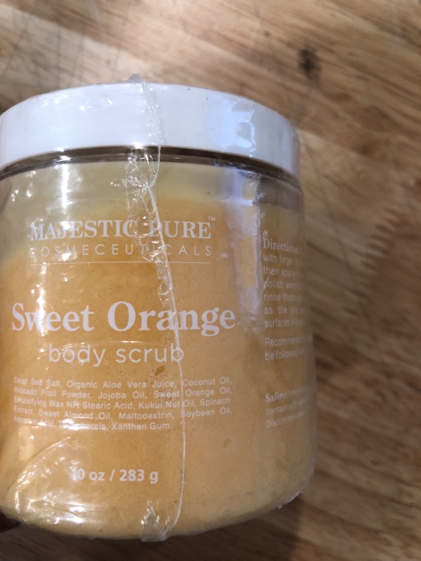 Photo 3 of Majestic Pure Sweet Orange Body Scrub - Exfoliates, Moisturizes, and Nourishes Skin, 10 oz
07/2025