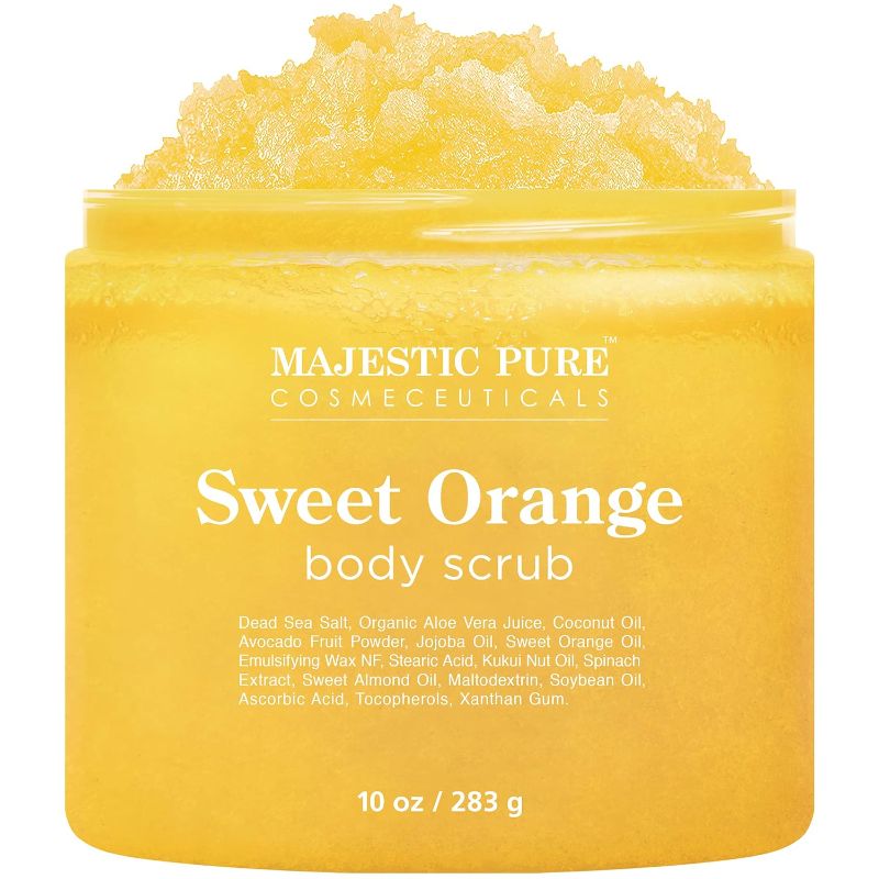 Photo 1 of Majestic Pure Sweet Orange Body Scrub - Exfoliates, Moisturizes, and Nourishes Skin, 10 oz
07/2025