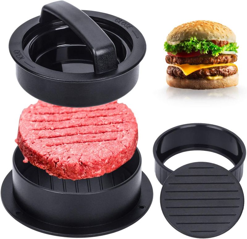 Photo 1 of Hamburger Press, Hamburger Press Patty Maker, 3 in 1 Stuffed Burger Press Patty Maker