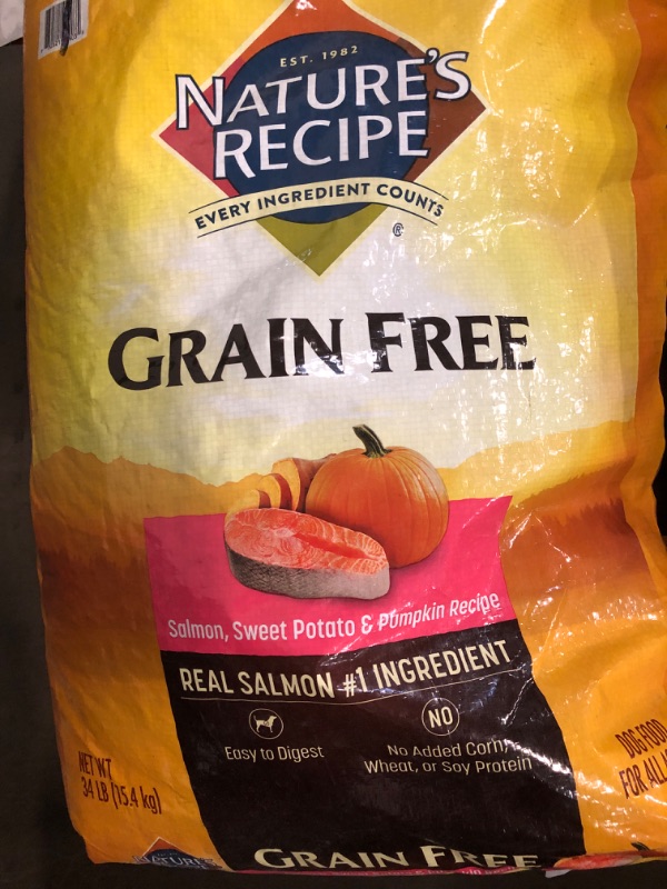 Photo 2 of Nature's Recipe Grain-Free Salmon, Sweet Potato & Pumpkin Recipe Dry Dog Food
