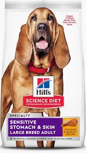 Photo 1 of Hill's Science Diet Adult Sensitive Stomach & Skin Large Breed Chicken & Barley Recipe Dry Dog Food, 30-lb bag