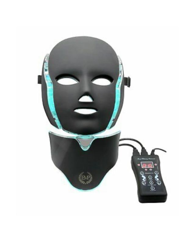 Photo 3 of Face and Neck LED Mask with Bio Technology Non Invasive Anti-Aging Device 3 LED Lights, Infrared, and EMS Tech Collagen Growth Combat Unwanted Lines and Wrinkles Balance Color Pigment Improves Healing Time In Skin New