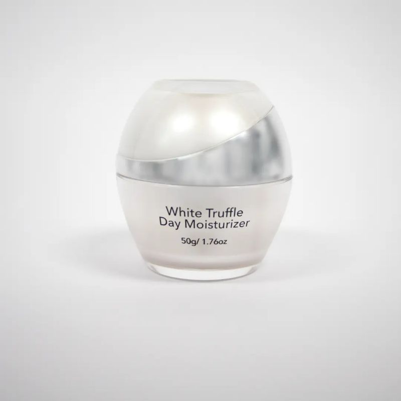 Photo 1 of White Truffle Day Moisturizer Smoothens Hydrates Lightweight Leaves Skin Radiant Delivers Hydration to Retain Moisture Keep Skin Rich Formula Shea Butter Green Tea Safflower White Truffle Aloe Vera Improve Fine Lines and Wrinkles Daily Use New 