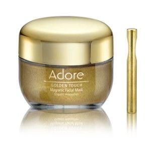 Photo 1 of 24K Golden Touch Magnetic Facial Mask Innovative Emulated Gold Powder Sweet Almond Oil Aloe Vera and Shea Butter Hydrates Skin Vitamin E Delivers Antioxidants to Freshen Skin Appearance New 