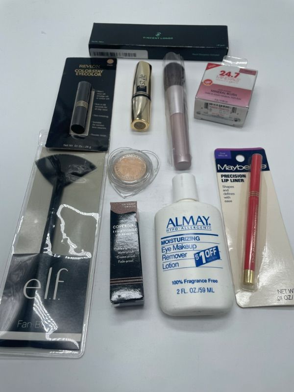 Photo 2 of Miscellaneous variety brand name cosmetics including ((covergirl,vincent longo,revlon,maybeline almay & E.L.F) also includes discontinued makeup