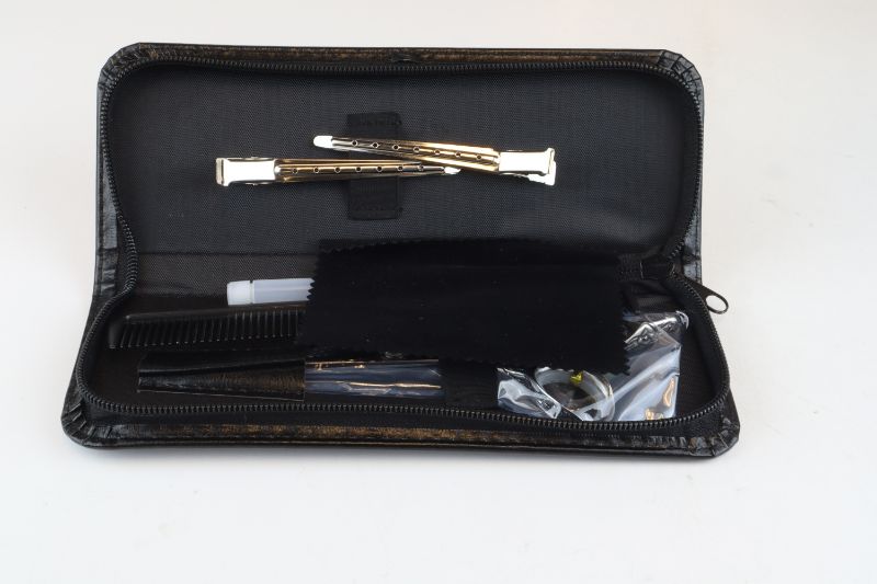 Photo 1 of Japanese Shears With 1 Oil, 1 Comb, 1 Cloth, 2 Clips, and Case New
