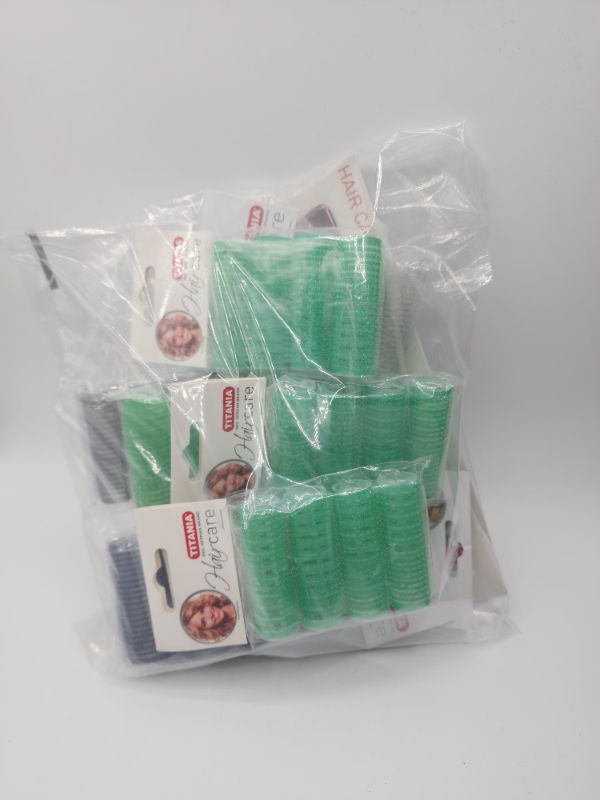 Photo 3 of 32 Pack Velcro Rollers Medium and Small with 1 Set of Extra Small and Rat Tail Comb
