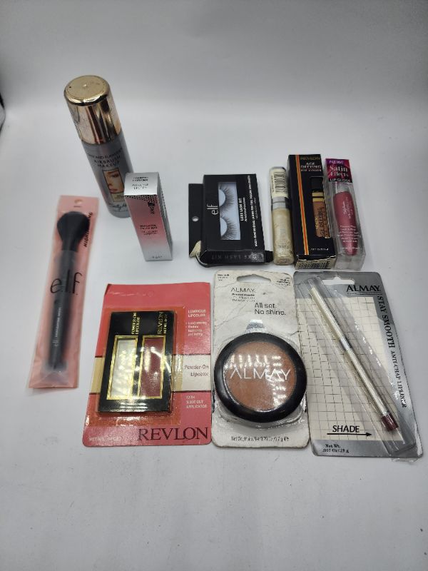 Photo 1 of Miscellaneous Variety Brand Name Cosmetics Including ((Elf, Almay , Revlon, Itstyle, Sally Hanson)) Including Discontinued Makeup Products 