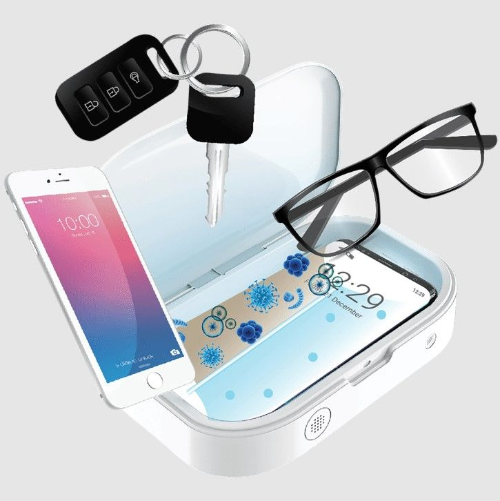 Photo 1 of Gabba Goods Phone & Accessory UV Light Sanitizer Box For Phone Keys Glasses Etc.
