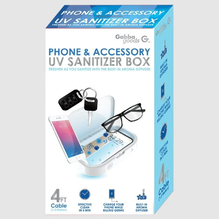 Photo 2 of Gabba Goods Phone & Accessory UV Light Sanitizer Box For Phone Keys Glasses Etc.
