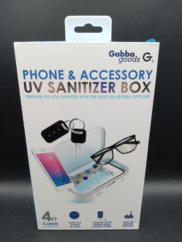 Photo 3 of Gabba Goods Phone & Accessory UV Light Sanitizer Box For Phone Keys Glasses Etc.

