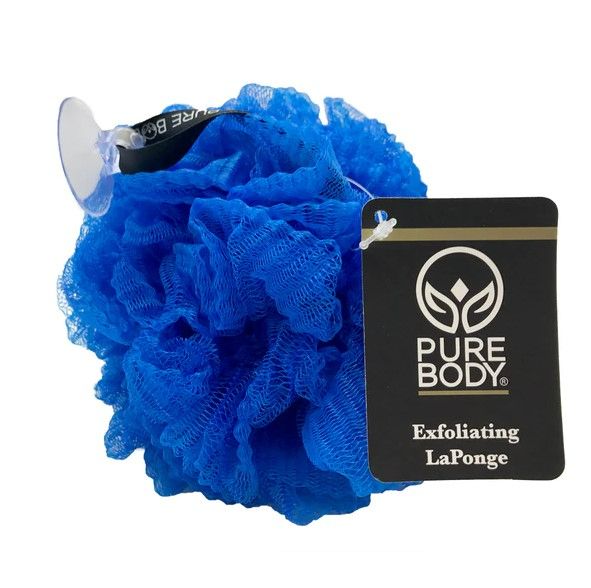 Photo 1 of 6 count Pure Body Exfoliating Sponge-Pouf Loofahs with Suction Hanger