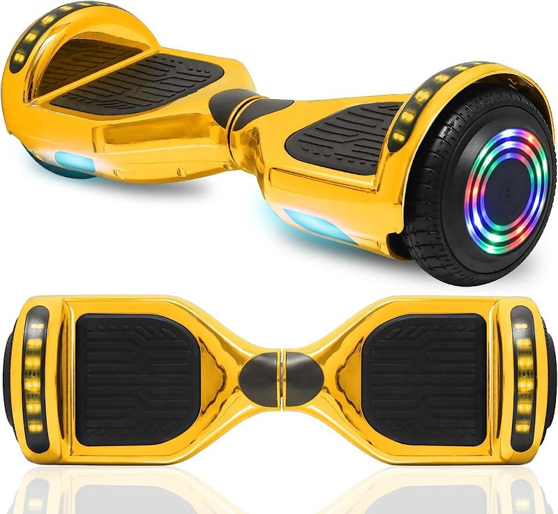 Photo 1 of Hoverboard for Kids Adults Built-in Speaker LED Lights 6.5 inch Wheel Hover Board Electric Smart Self Balancing Scooters Safety Certified