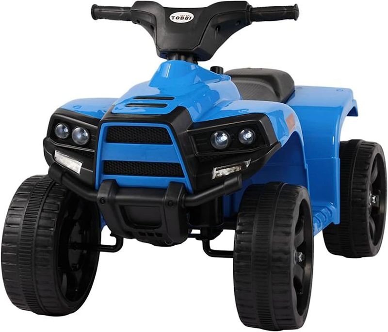 Photo 1 of TOBBI Ride on ATV Four Wheeler for Kids 1-3, Electric 4 Wheeler ATV Quad Ride On Car Toy with LED Headlights,Horn, Speed Indicator, Blue