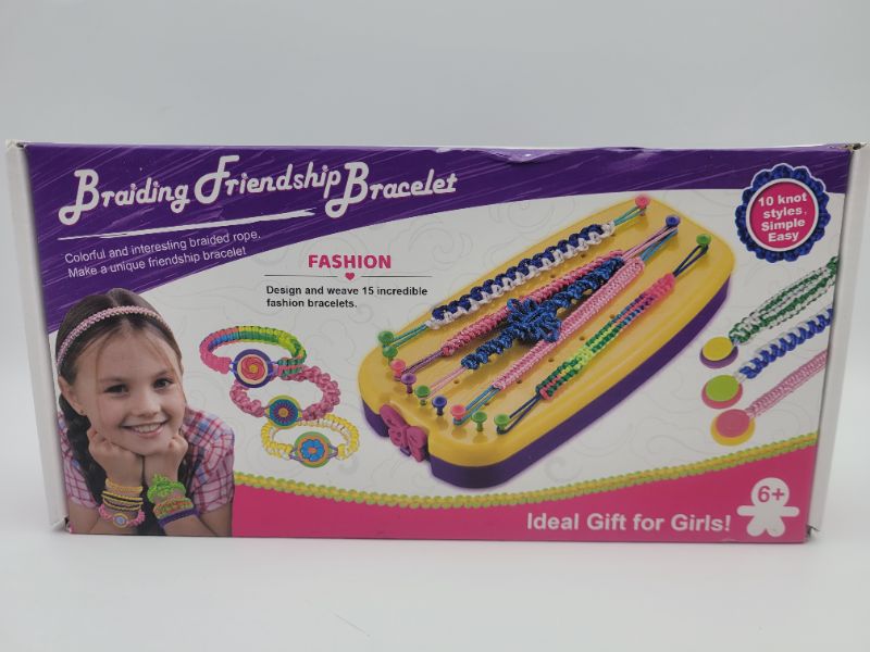 Photo 3 of Friendship Bracelet Making Kit DIY Arts and Crafts Toys for Kids Develop Creative Hands-on Gift Sets, String Bracelet Maker Girls Birthday Party Gifts Suitable for 8-12 Years Old