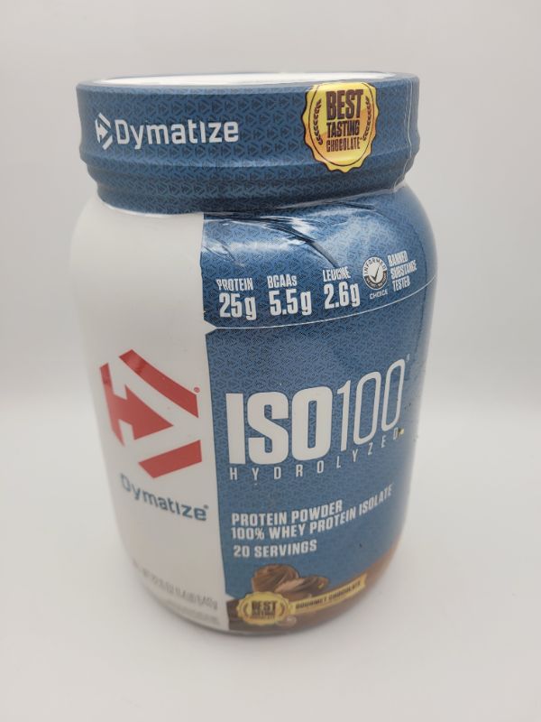 Photo 2 of Dymatize ISO100 Hydrolyzed Protein Powder, Gourment Chocolate - 22.6 oz