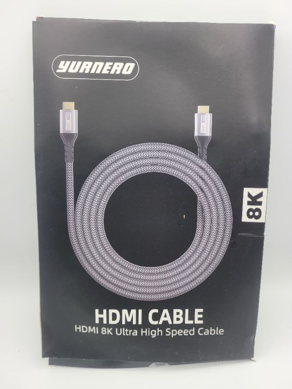 Photo 2 of HDMI 2.1 Cable 10ft, Yurnero 8K High Speed 48Gbps Ultra HD HDMI to HDMI Cable(8K@60Hz,4K@120Hz),HDMI Cord Supports 3D and Audio Return Channel,Compatible with Fire TV/PS5/PS4/PS3/PC