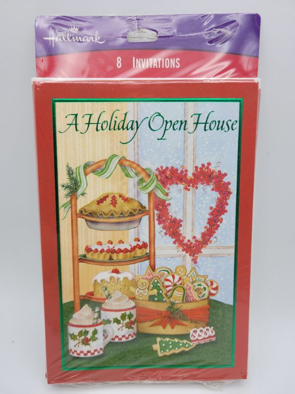 Photo 1 of (3 pack) Hallmark Holiday Open House Invitation 8 Count