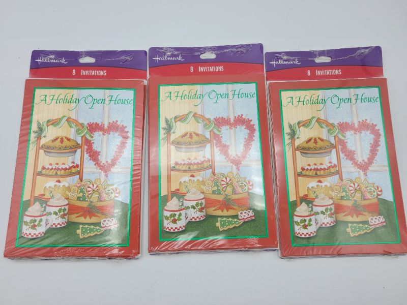 Photo 3 of (3 pack) Hallmark Holiday Open House Invitation 8 Count
