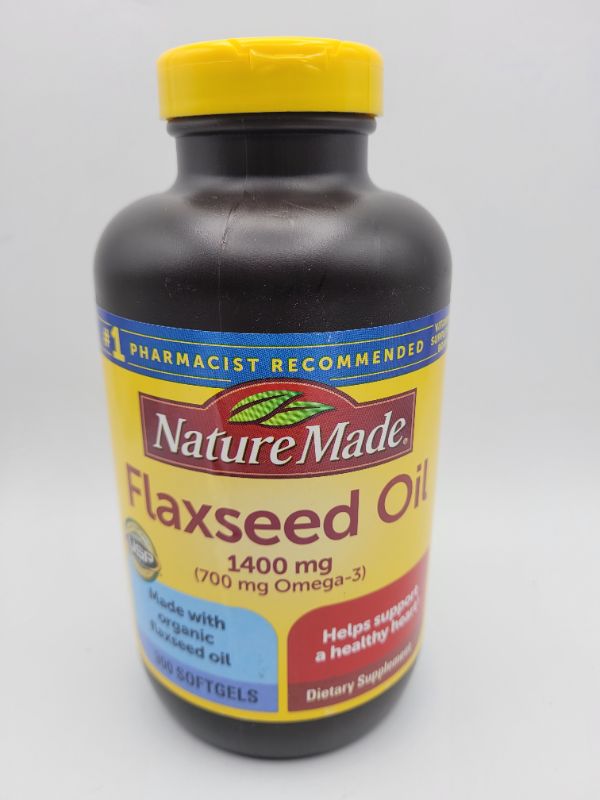 Photo 2 of Nature Made Organic Flaxseed Oil 1,400 mg - Omega-3-6-9 for Heart Health - 300 Count (Pack of 1)