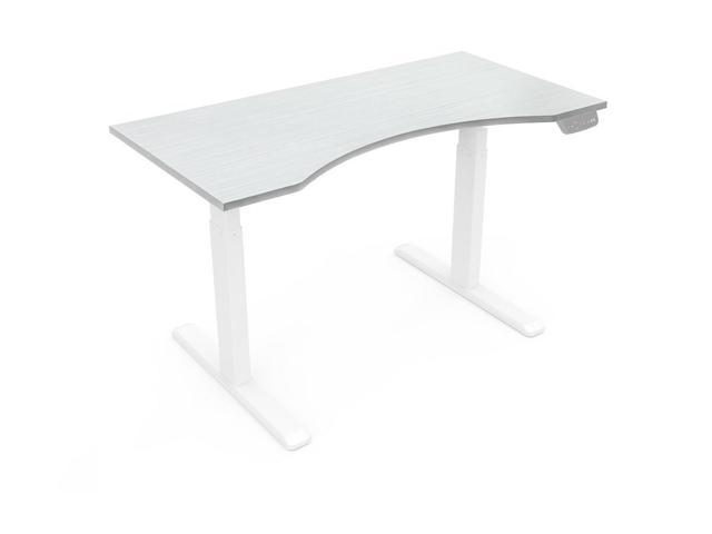 Photo 1 of Monoprice Pre Drilled Desk Top For Height Adjustable Gas-Lift Sit-Stand Riser Desk Frame - 5 Feet Wide - White Easy To Use, Custom Sized