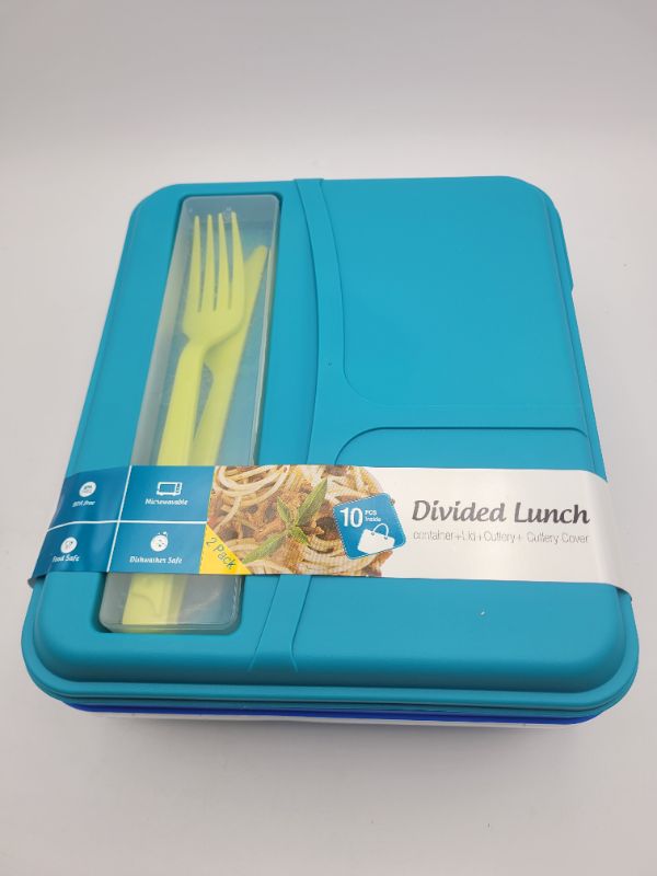 Photo 2 of Life Story Reusable BPA-Free To-Go Lunch Divided Container With Knife & Fork (6 Pack)